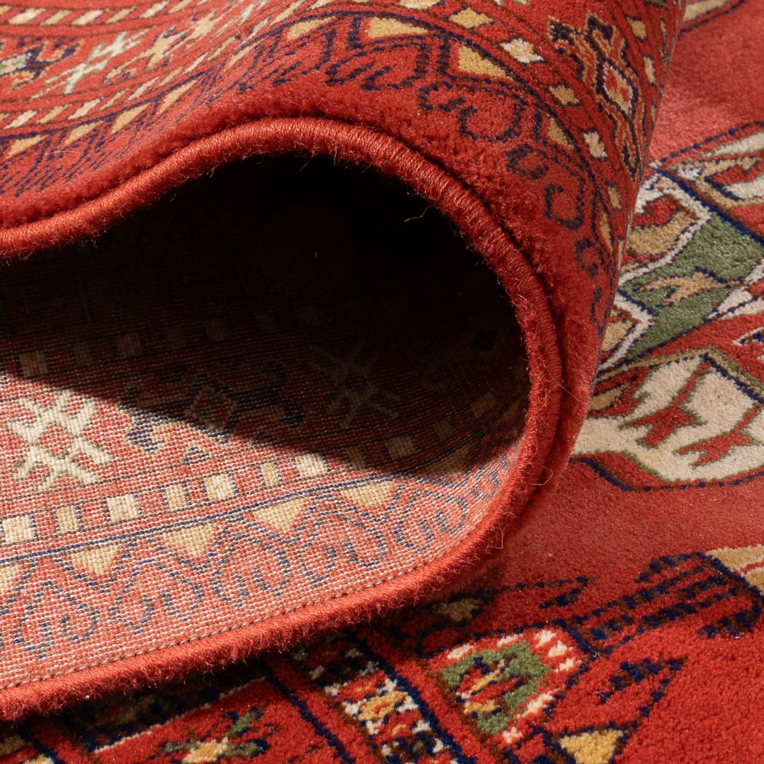 Afghansk tæppe - Bukhara - 410 x 300 cm - lysrød