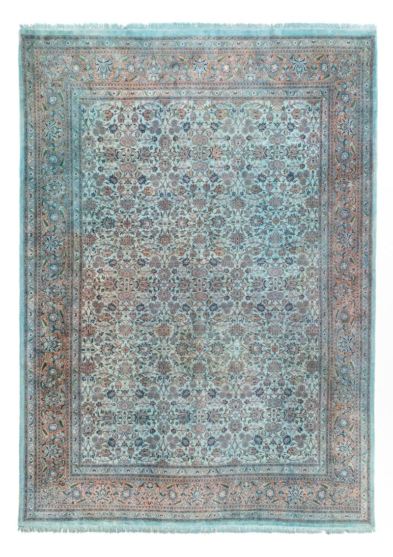 Orientalsk tæppe - 380 x 280 cm - turkis