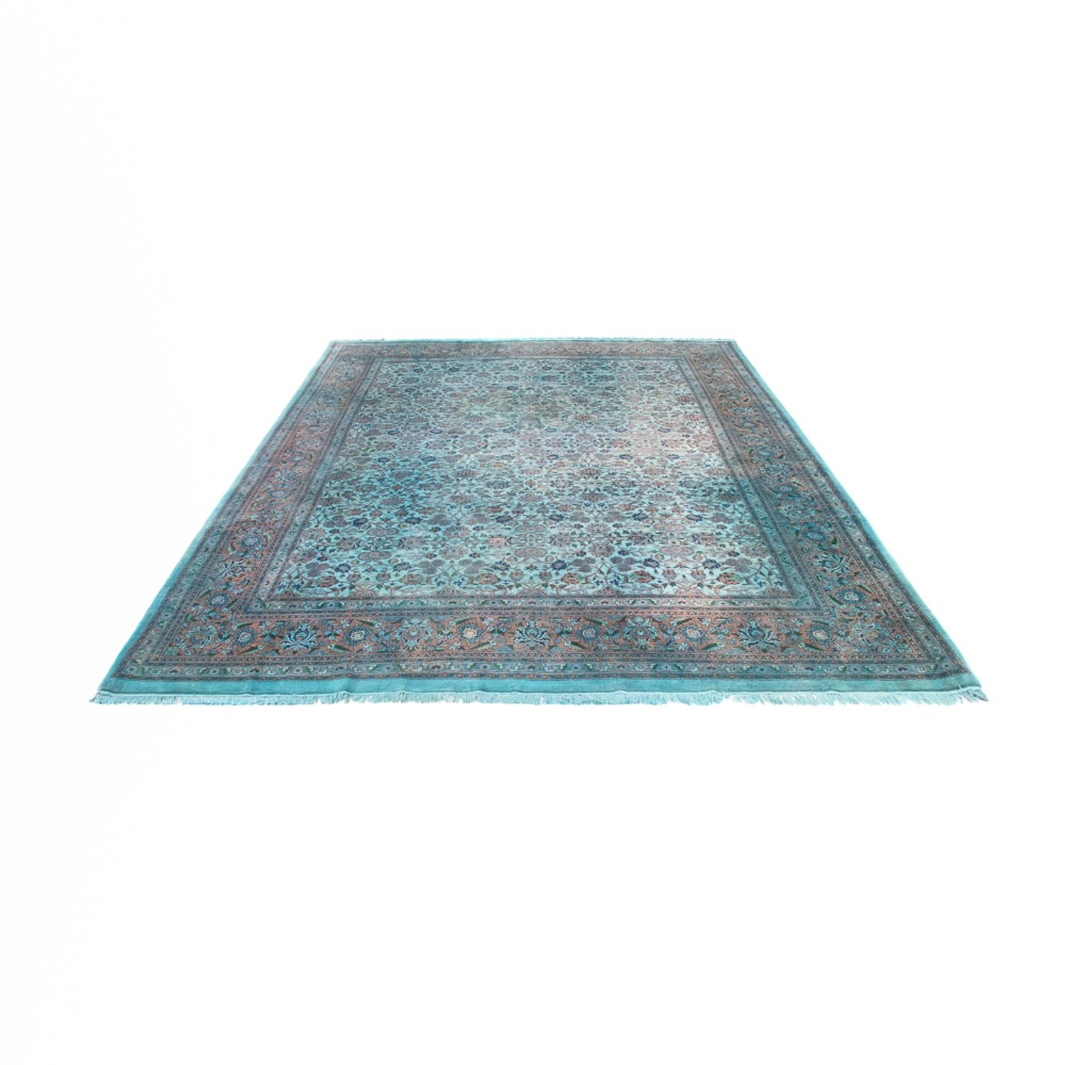 Orientalsk tæppe - 380 x 280 cm - turkis