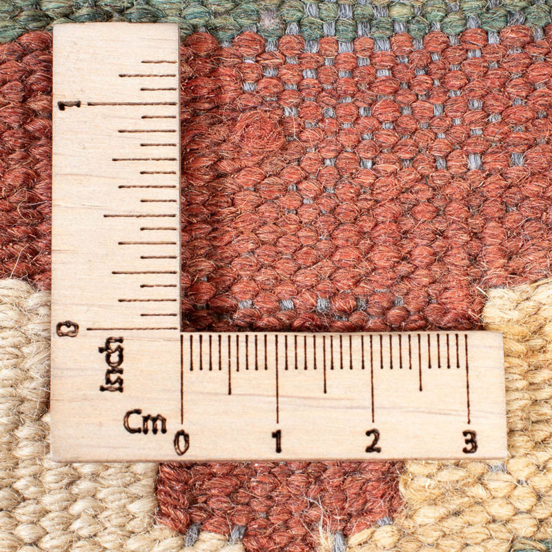 Løber Kelim Carpet - Splash - 315 x 95 cm - lys beige