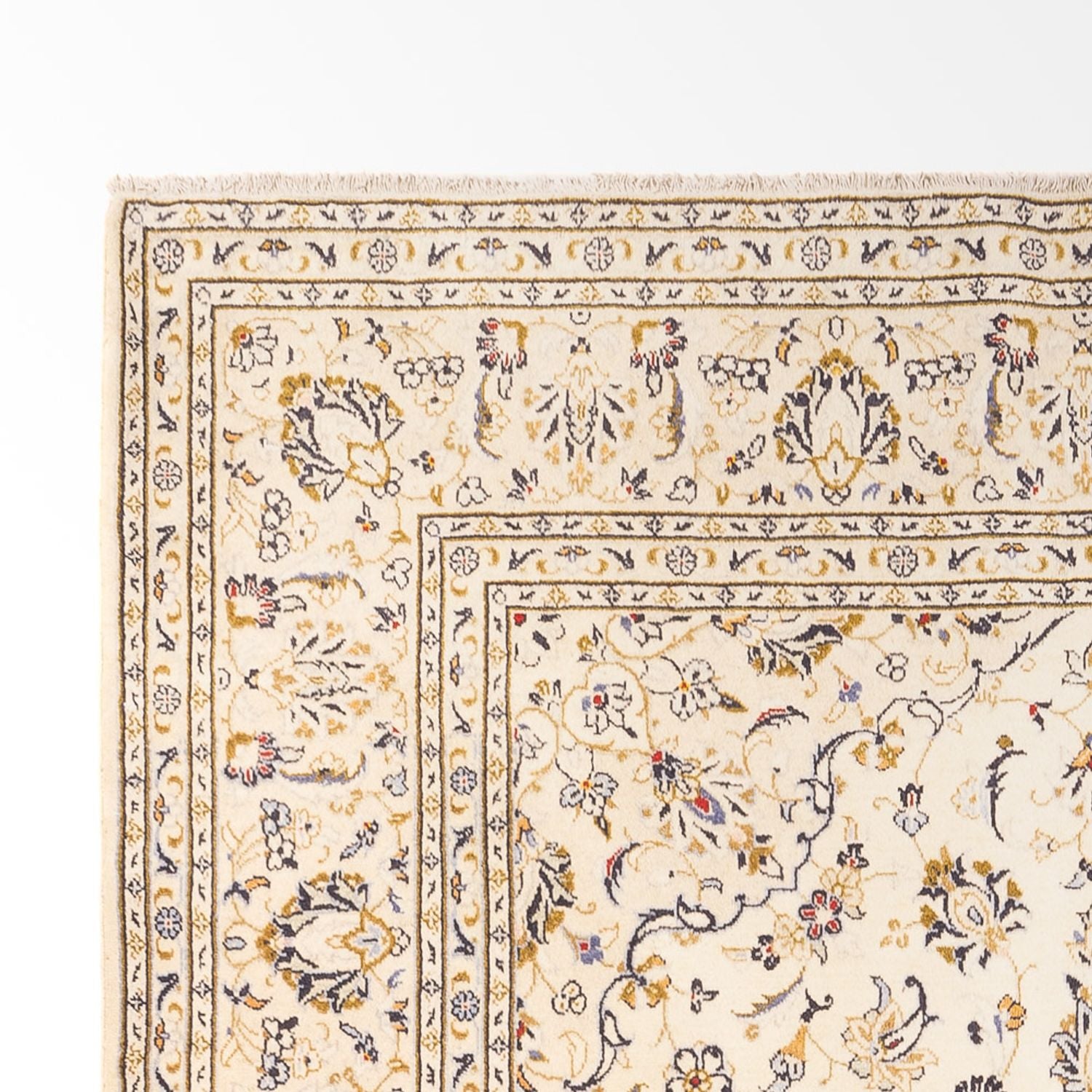Persisk tæppe - Keshan - 290 x 197 cm - creme
