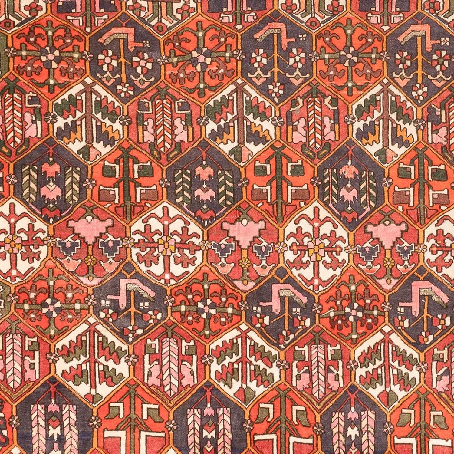 Persisk tæppe - Nomadisk - 310 x 210 cm - terrakotta