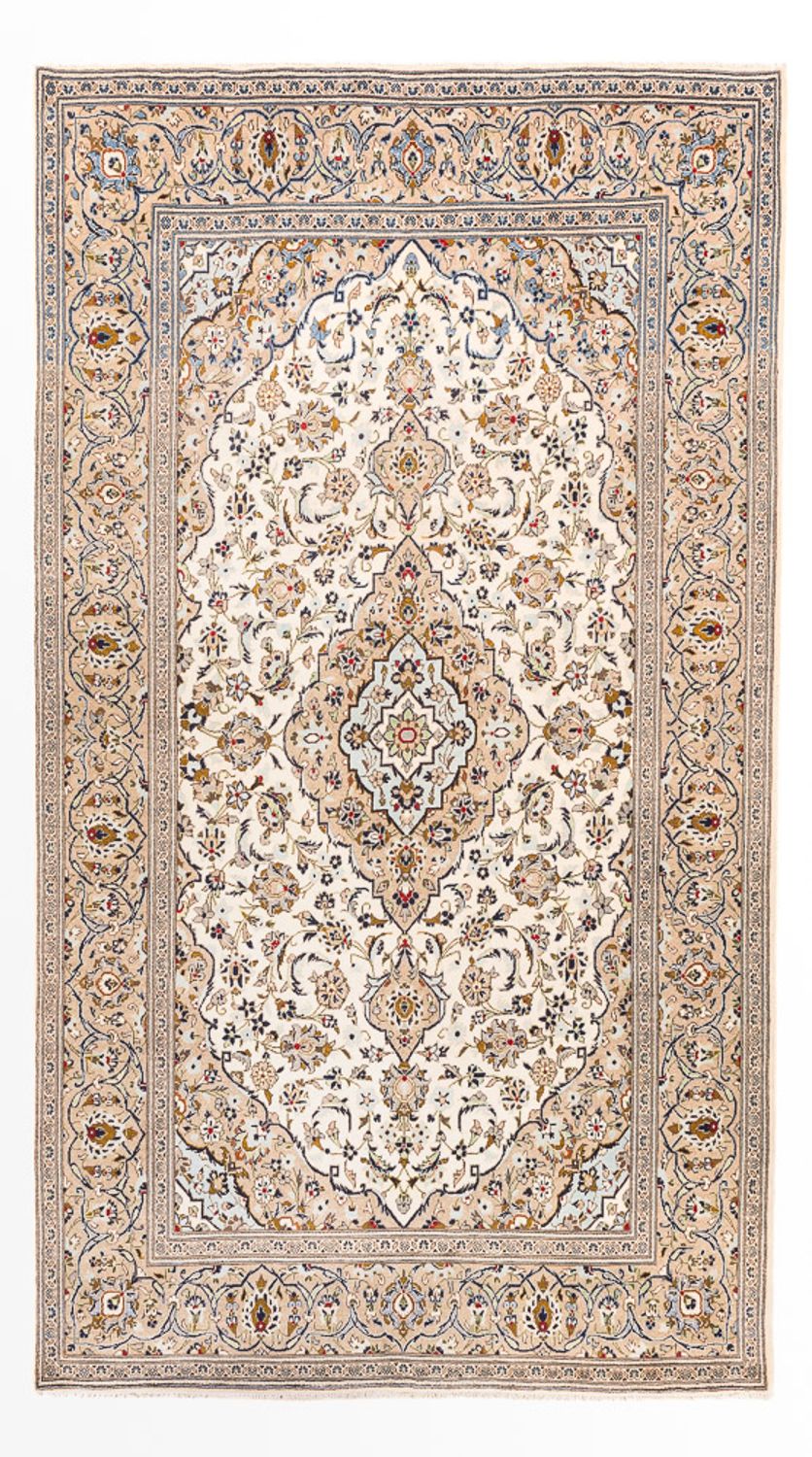 Persisk tæppe - Keshan - 310 x 200 cm - creme