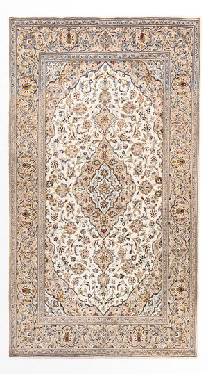 Persisk tæppe - Keshan - 310 x 200 cm - creme
