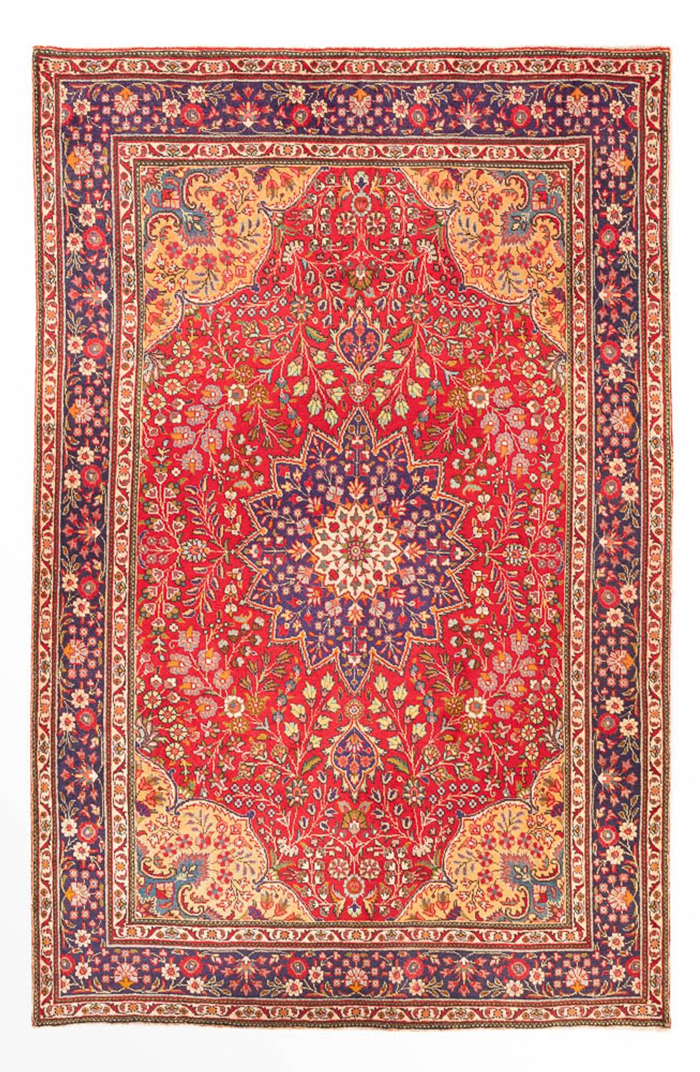 Persisk tæppe - Tabriz - 295 x 200 cm - rød