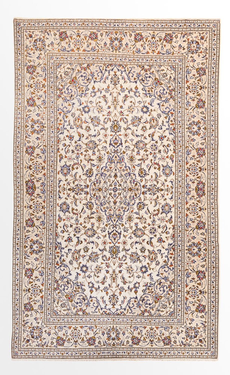 Persisk tæppe - Keshan - 305 x 200 cm - beige