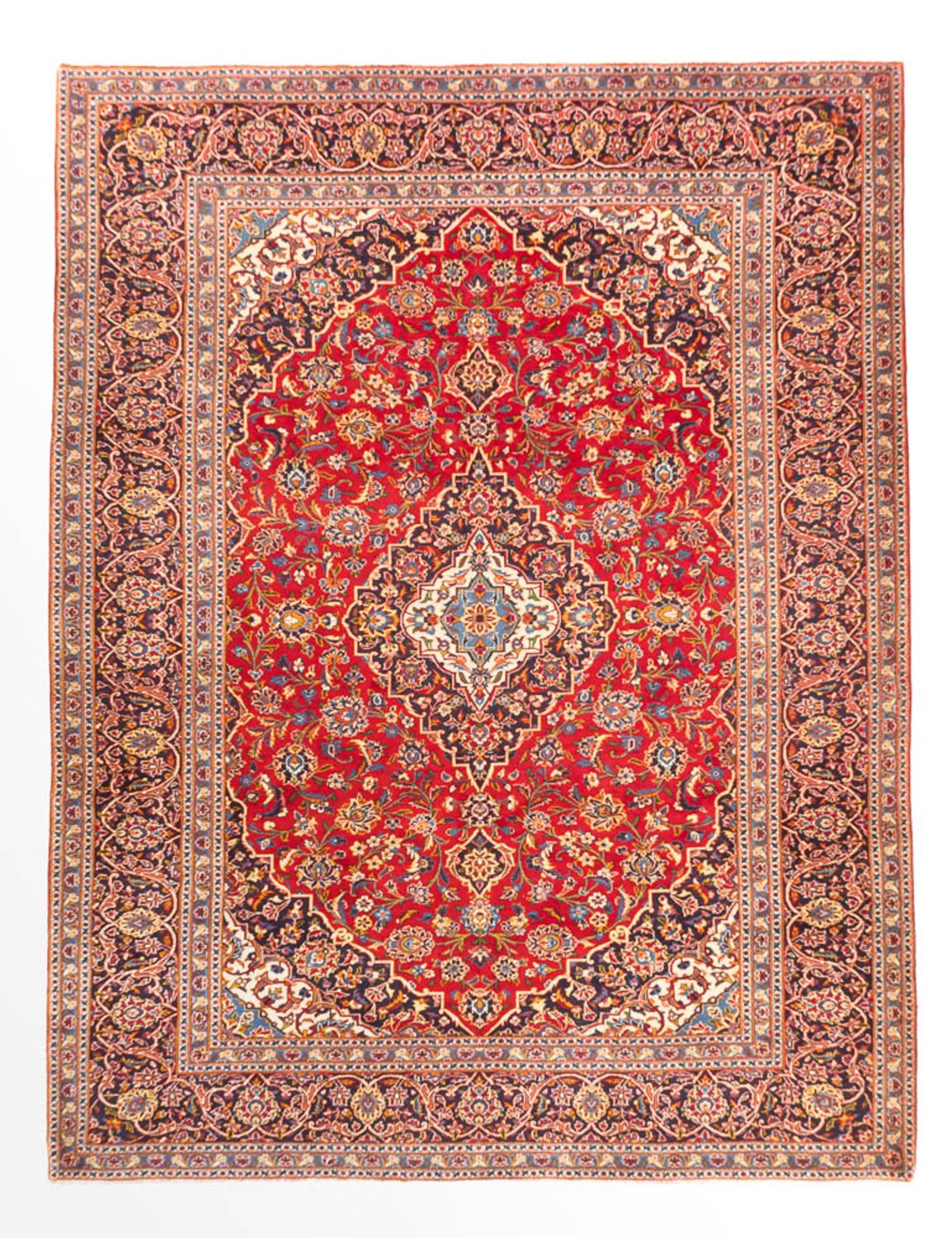 Persisk tæppe - Keshan - 330 x 245 cm - rød