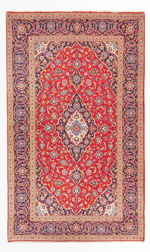 Persisk tæppe - Keshan - 307 x 210 cm - rød