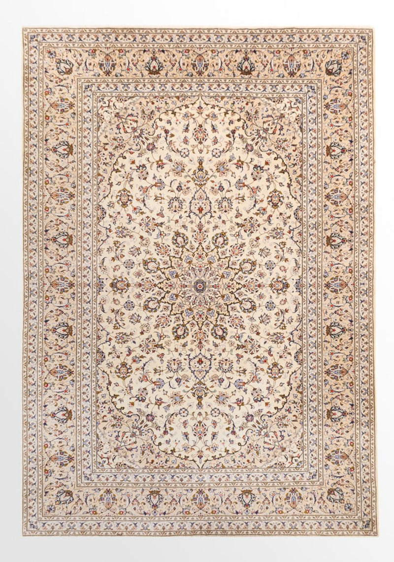 Persisk tæppe - Keshan - 355 x 245 cm - beige