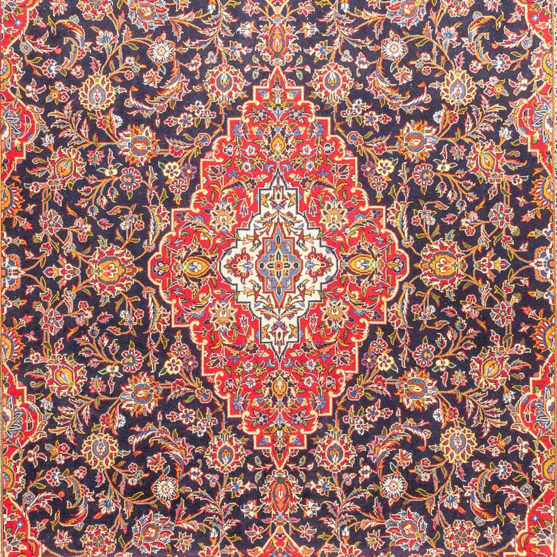 Persisk tæppe - Keshan - 445 x 310 cm - mørkeblå