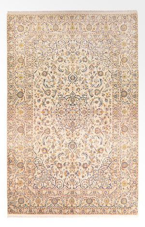 Persisk tæppe - Keshan - 345 x 220 cm - beige