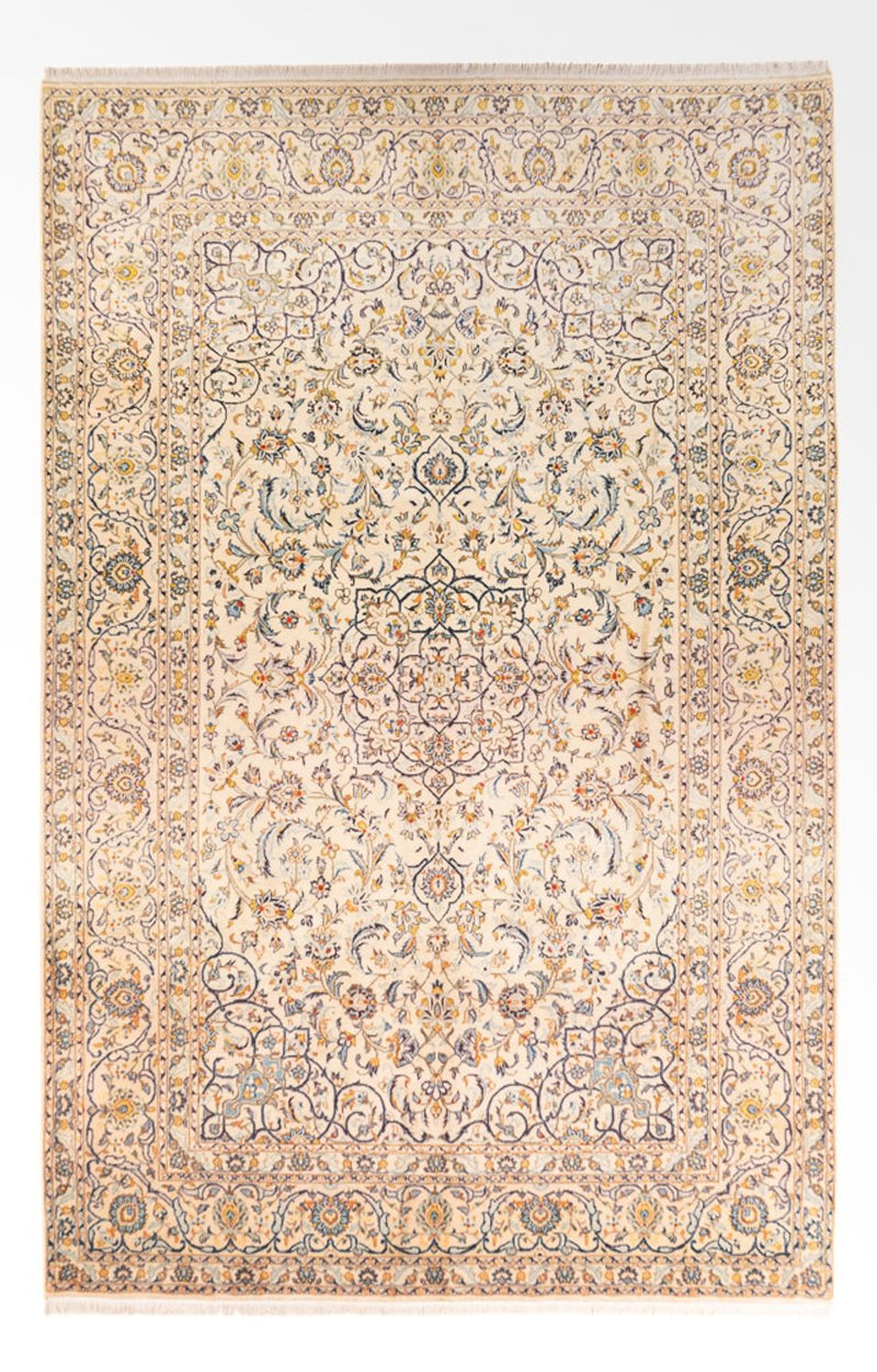 Persisk tæppe - Keshan - 345 x 220 cm - beige