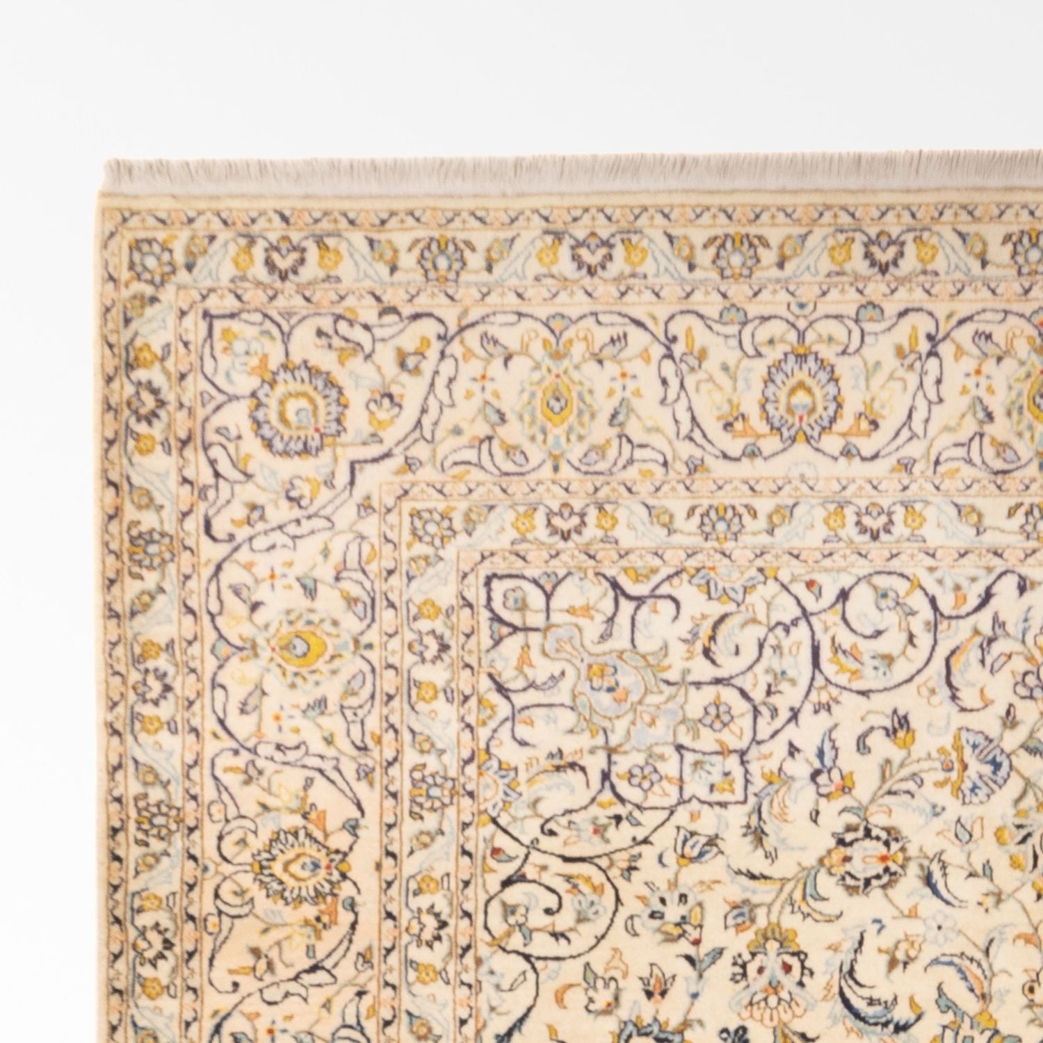 Persisk tæppe - Keshan - 345 x 220 cm - beige