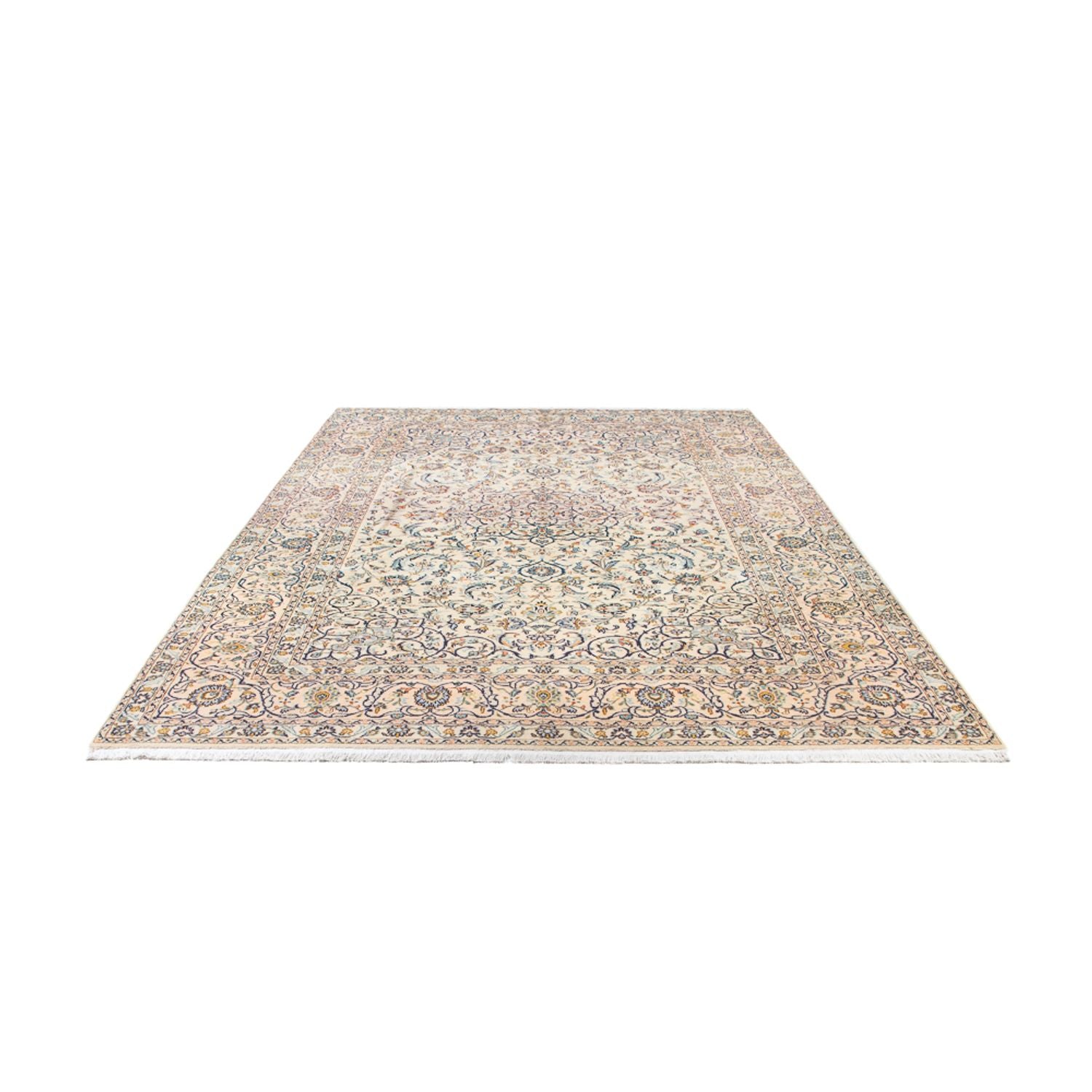 Persisk tæppe - Keshan - 345 x 220 cm - beige