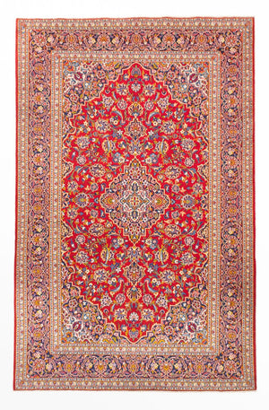 Persisk tæppe - Keshan - 345 x 227 cm - rød