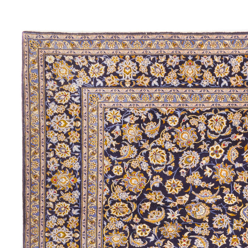 Persisk tæppe - Keshan - 420 x 318 cm - mørkeblå