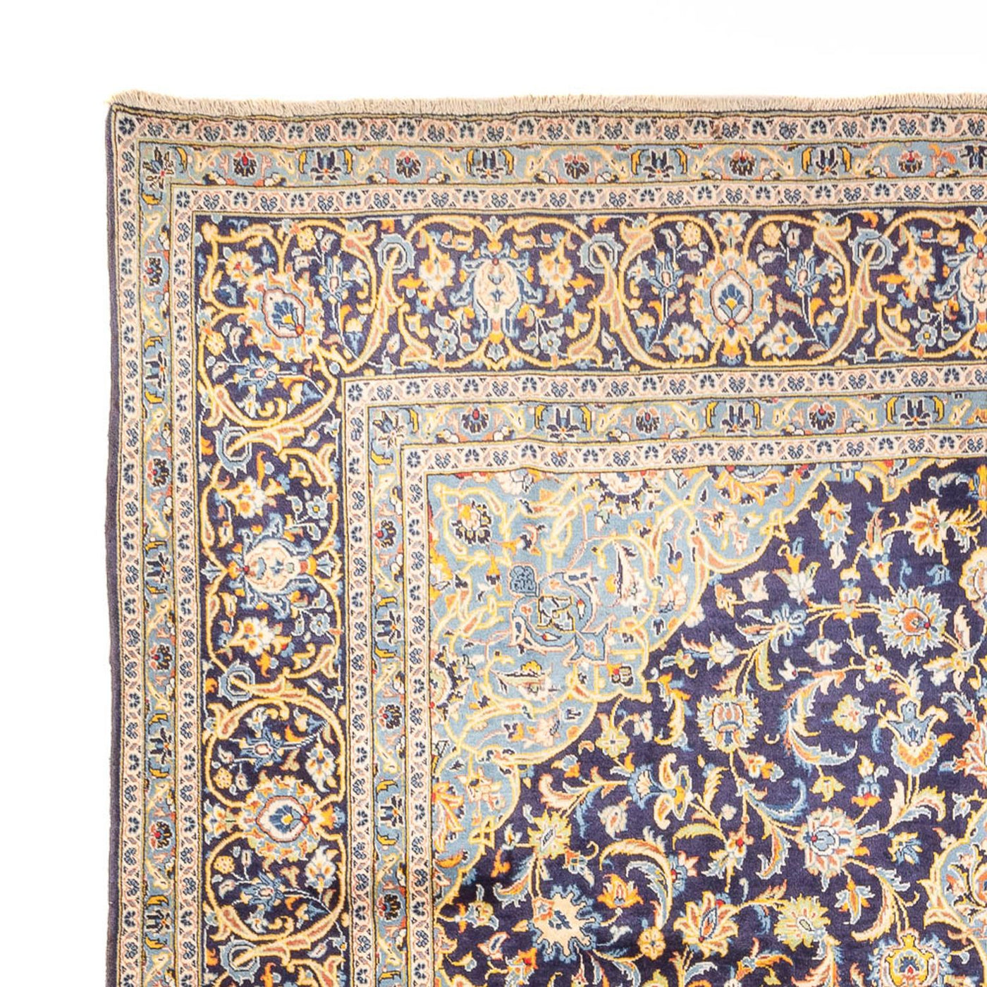Kashan Tæppe 410x395cm - Persisk tæppe