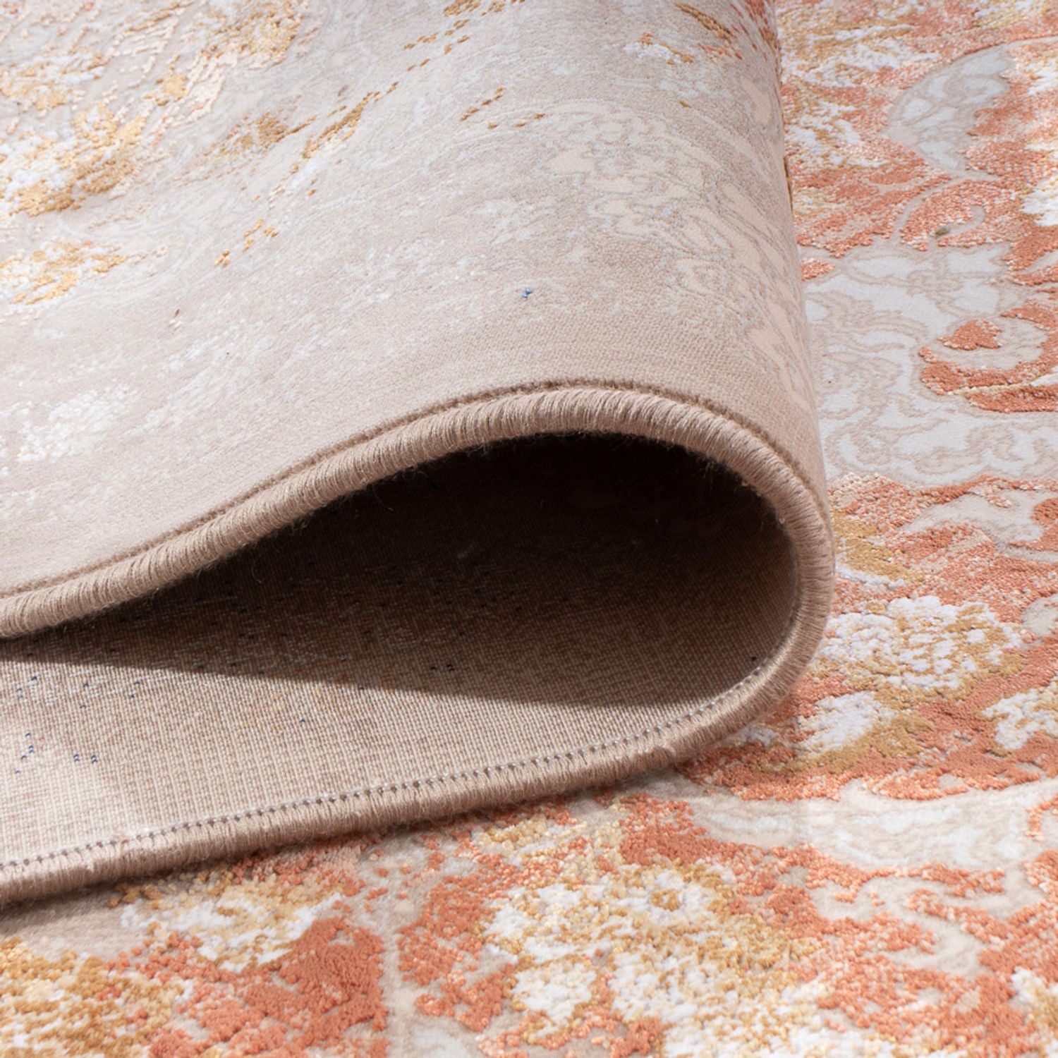 Orientalsk vævet tæppe - 350 x 250 cm - beige