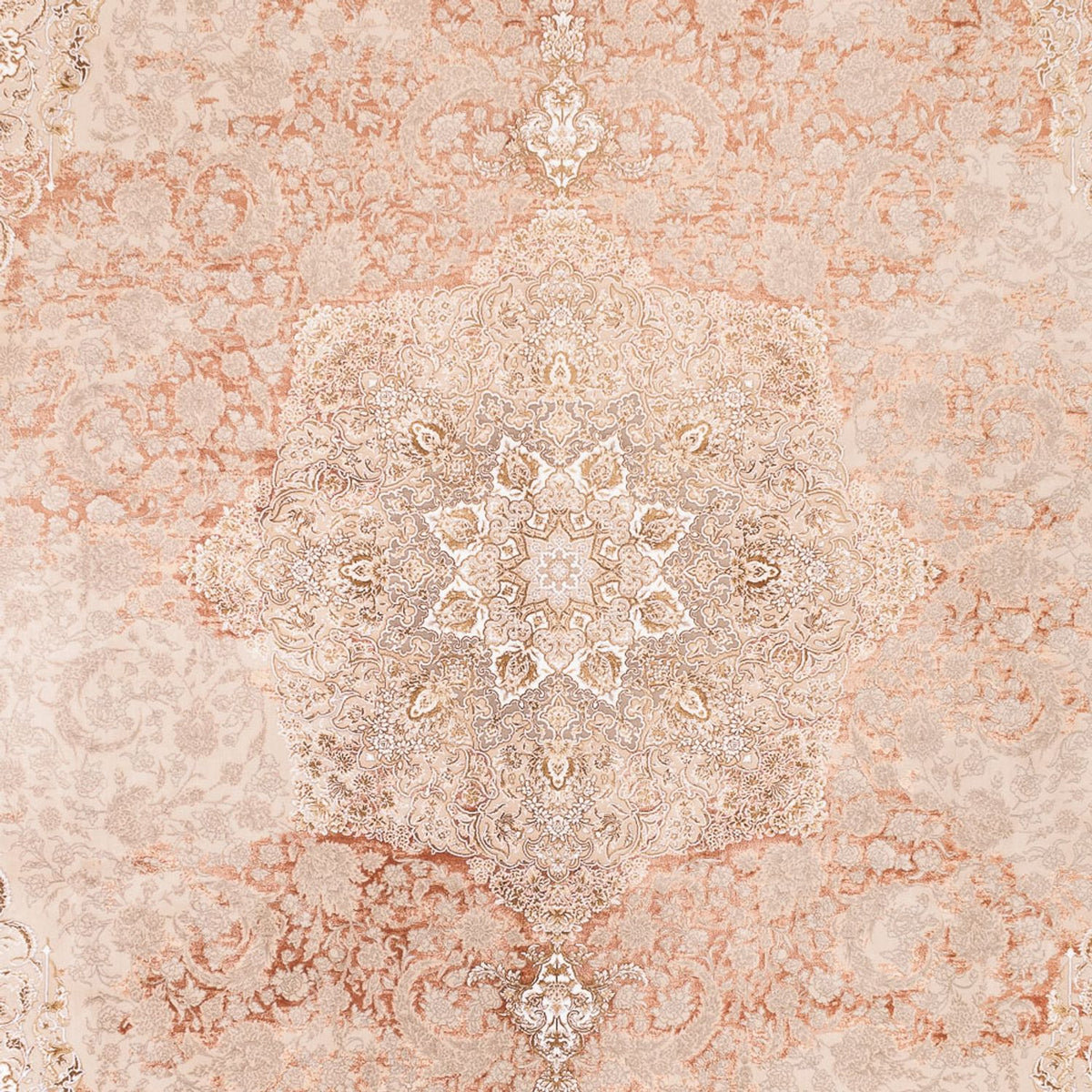 Orientalsk vævet tæppe - 350 x 250 cm - beige