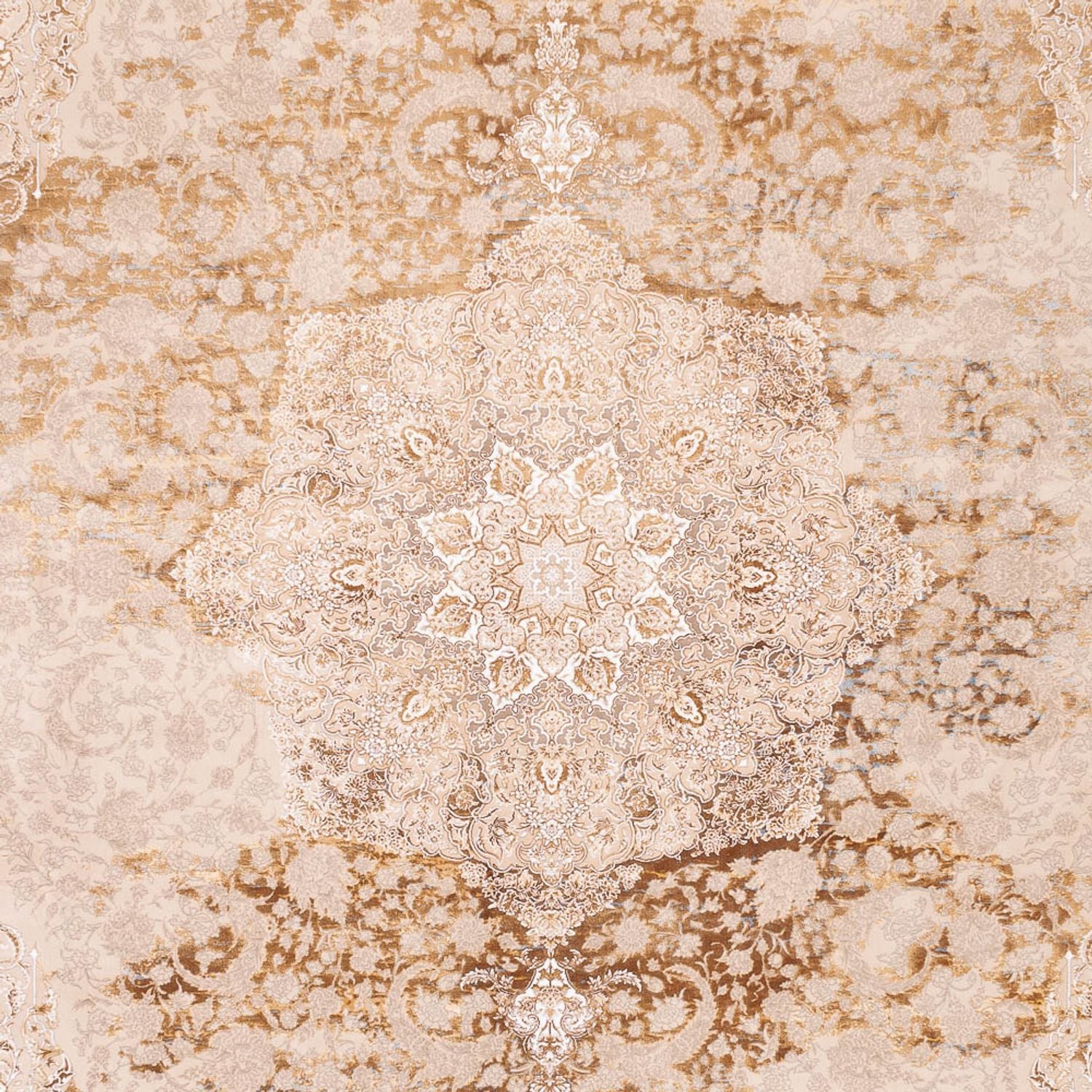 Orientalsk vævet tæppe - 350 x 250 cm - beige