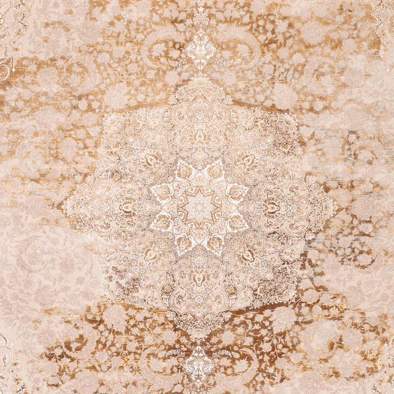 Orientalsk vævet tæppe - 350 x 250 cm - beige