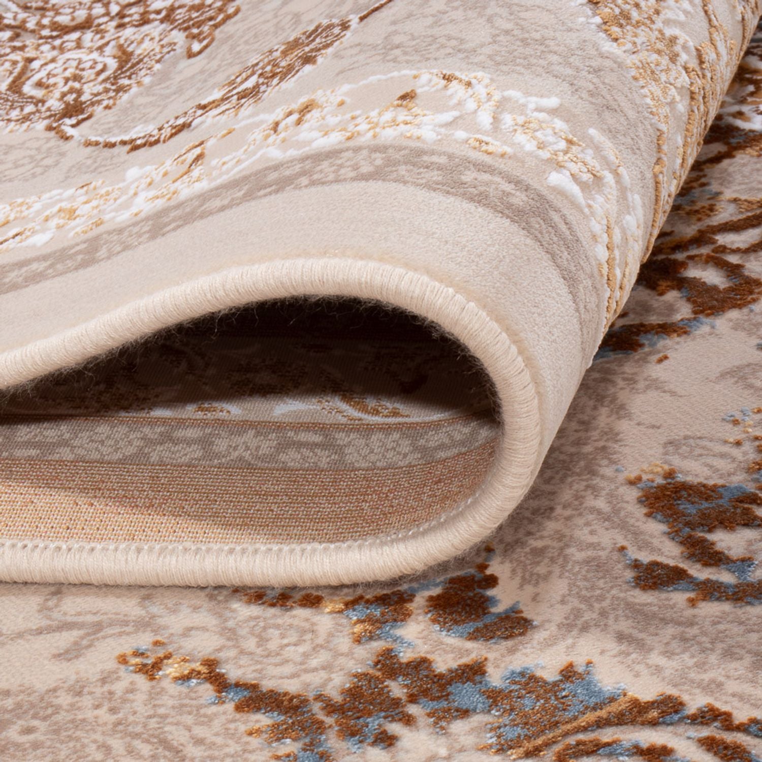 Orientalsk vævet tæppe - 350 x 250 cm - beige