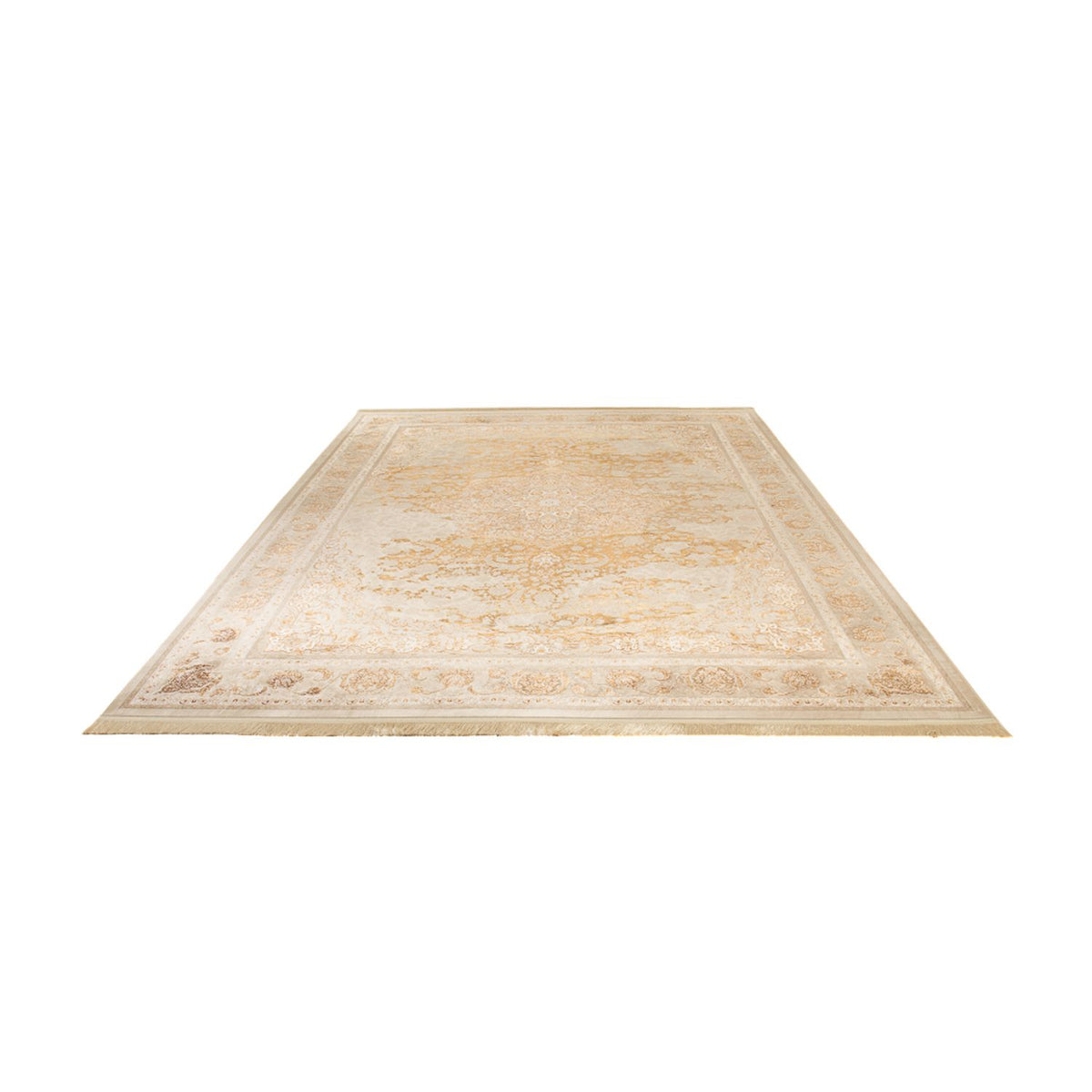 Orientalsk vævet tæppe - 350 x 250 cm - beige