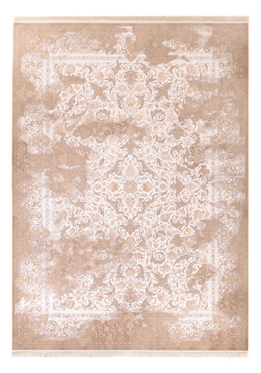 Orientalsk vævet tæppe - 350 x 250 cm - beige