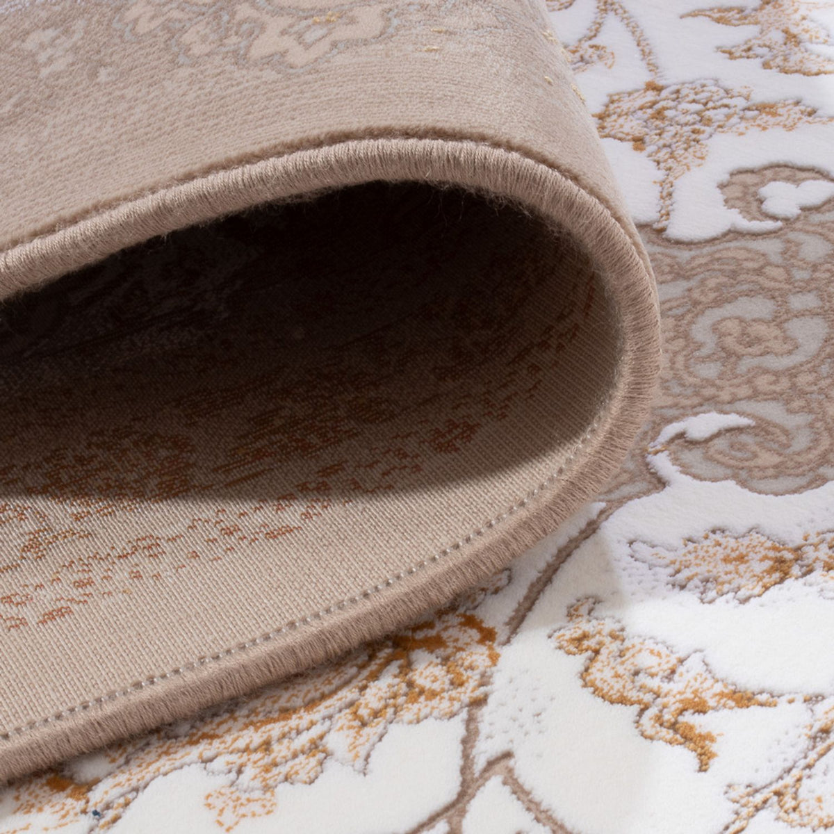 Orientalsk vævet tæppe - 350 x 250 cm - beige