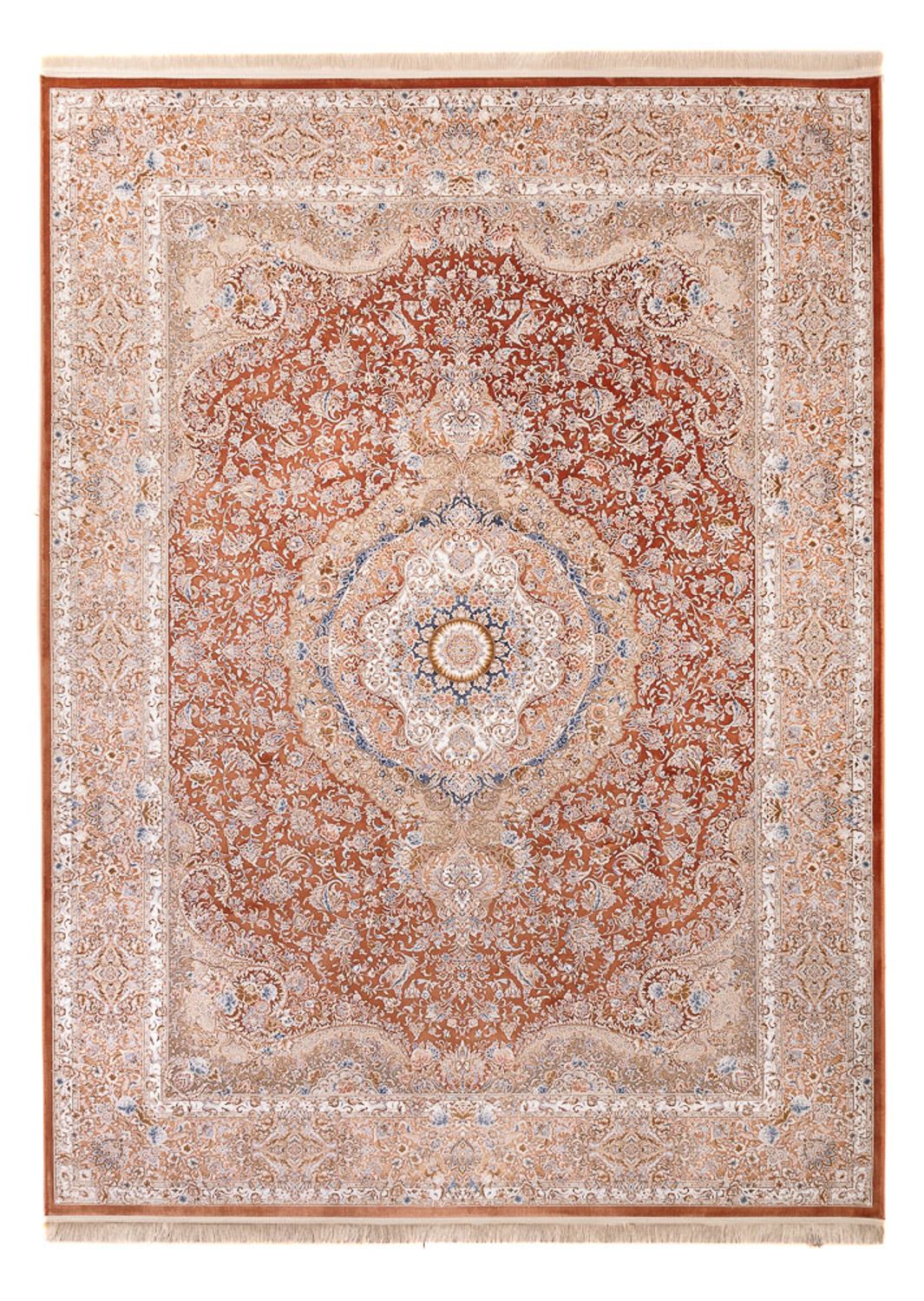 Orientalsk vævet tæppe - 350 x 250 cm - mørk beige