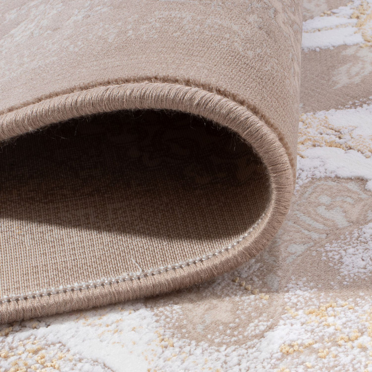 Orientalsk vævet tæppe - 350 x 250 cm - beige