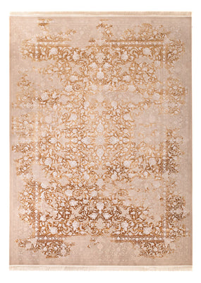 Orientalsk vævet tæppe - 350 x 250 cm - mørk beige