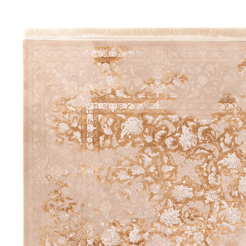 Orientalsk vævet tæppe - 350 x 250 cm - mørk beige