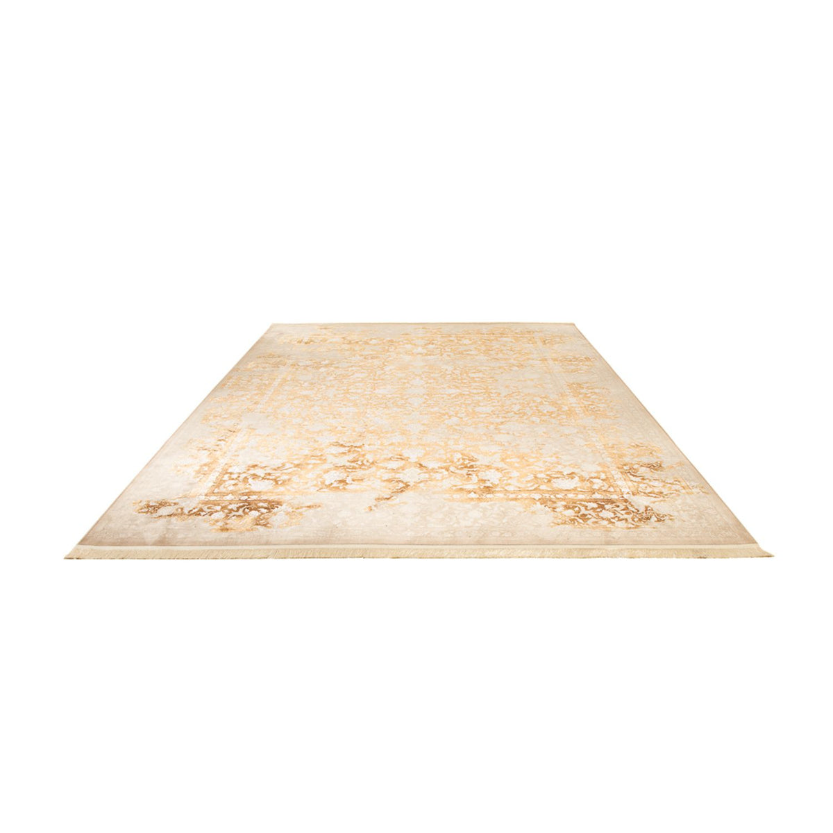 Orientalsk vævet tæppe - 350 x 250 cm - mørk beige