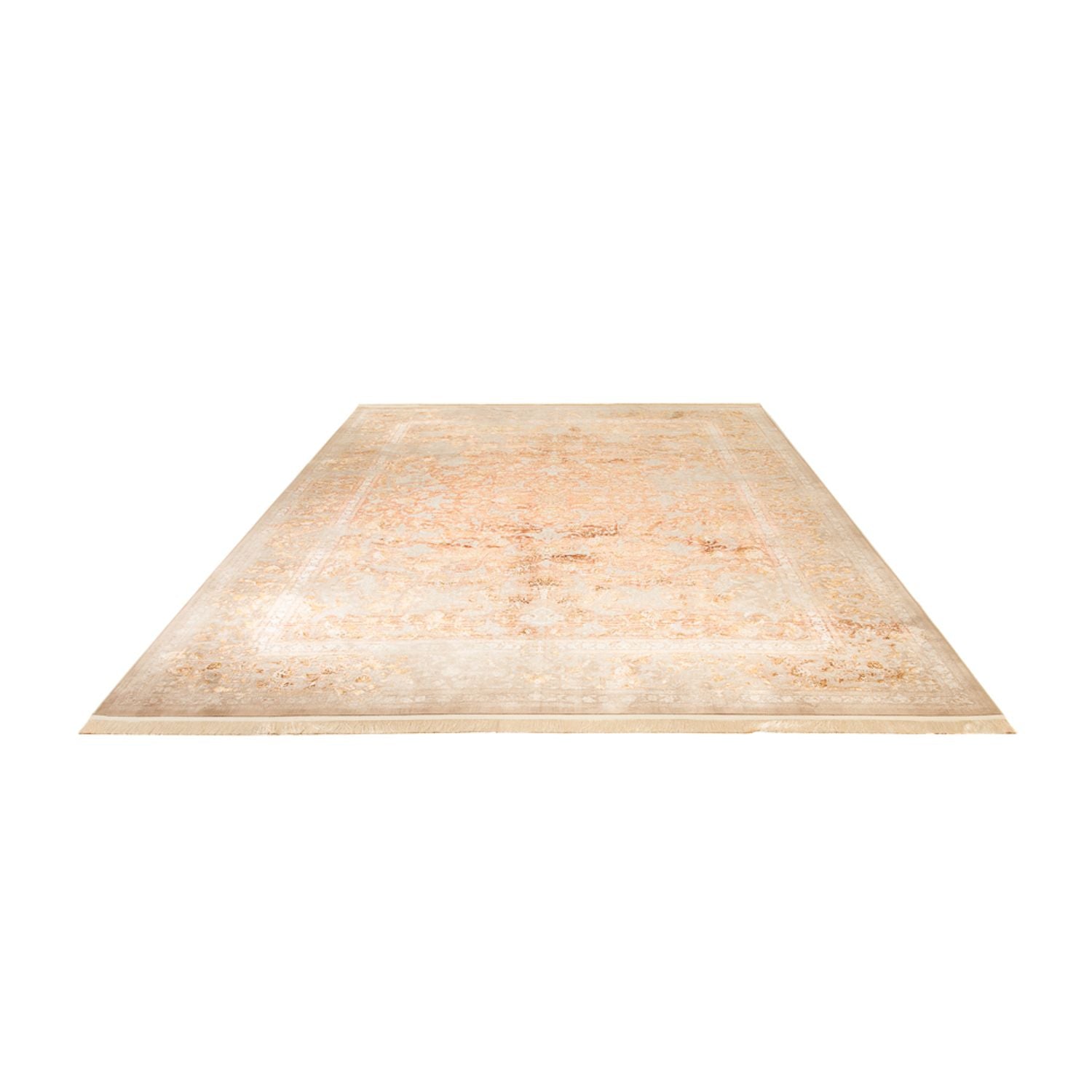 Orientalsk vævet tæppe - 350 x 250 cm - mørk beige