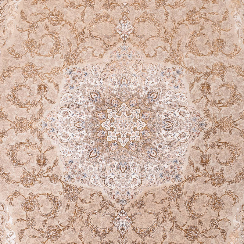 Orientalsk vævet tæppe - 350 x 250 cm - mørk beige