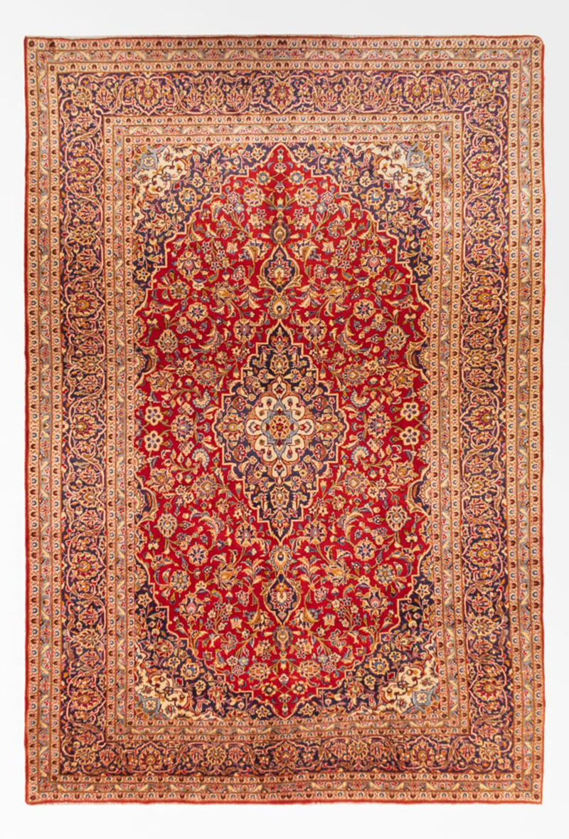 Persisk tæppe - Keshan - 368 x 246 cm - rød