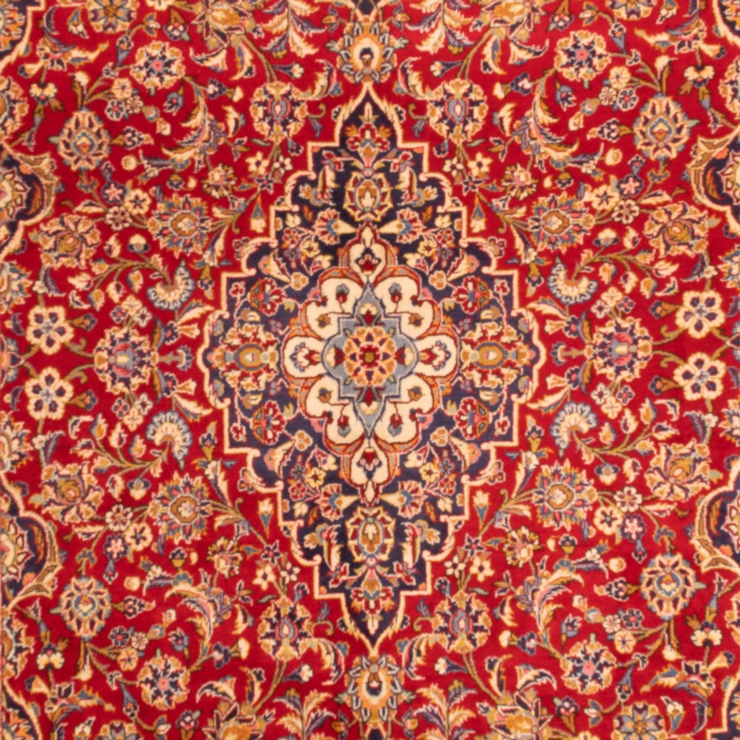 Persisk tæppe - Keshan - 368 x 246 cm - rød