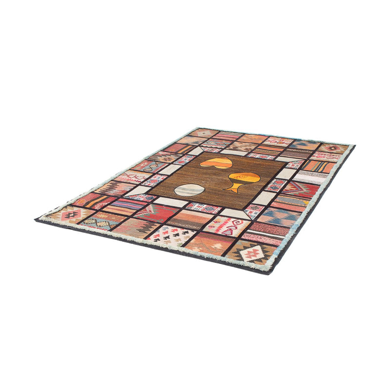 Patchwork-tæppe - 200 x 135 cm - flerfarvet