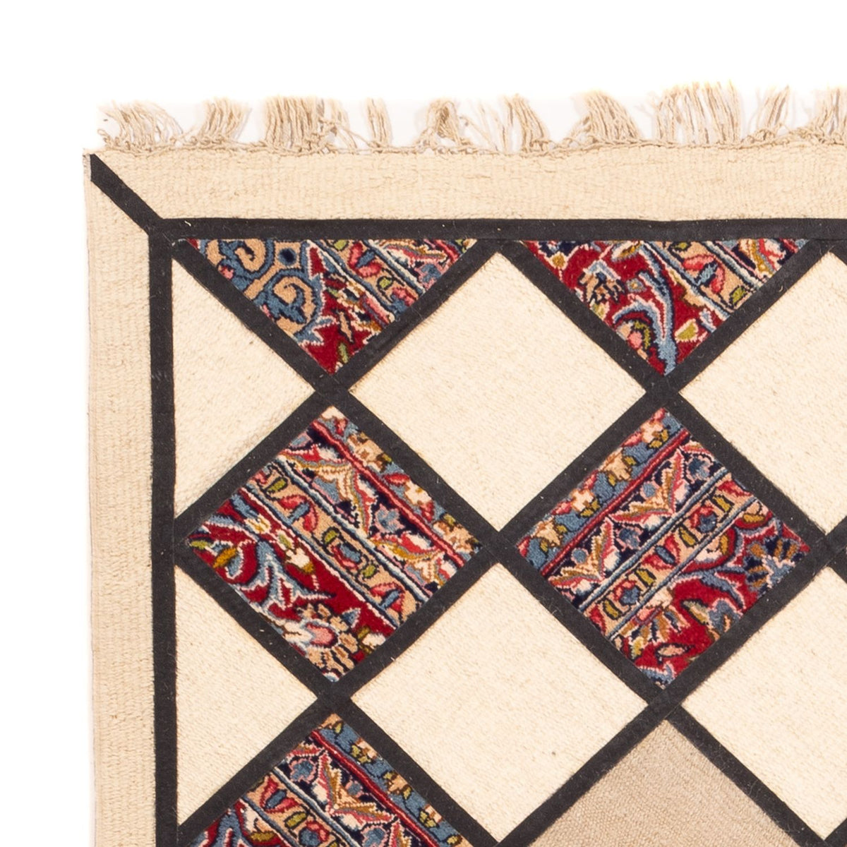 Patchwork-tæppe - 200 x 135 cm - flerfarvet