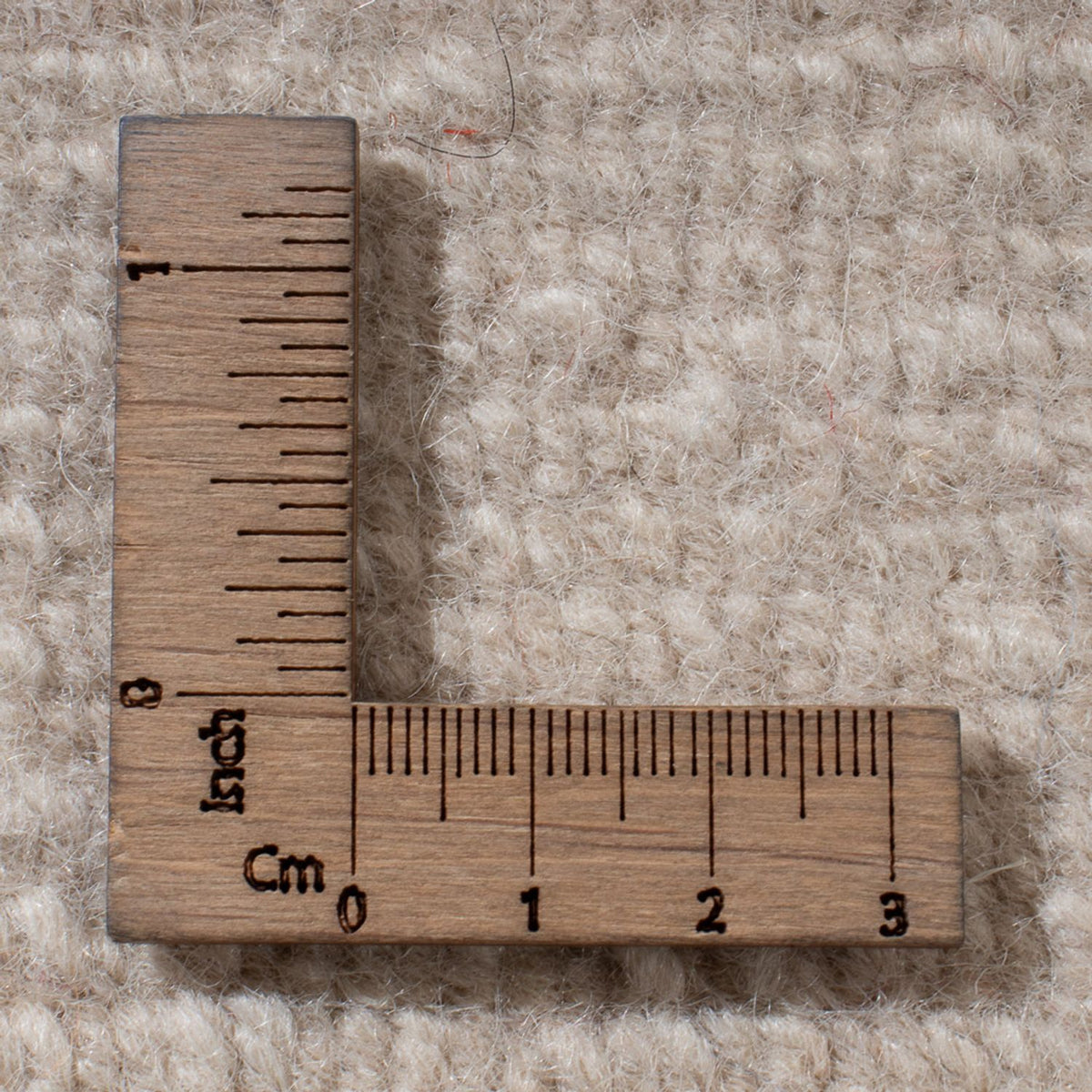 Uldtæppe - 201 x 144 cm - beige