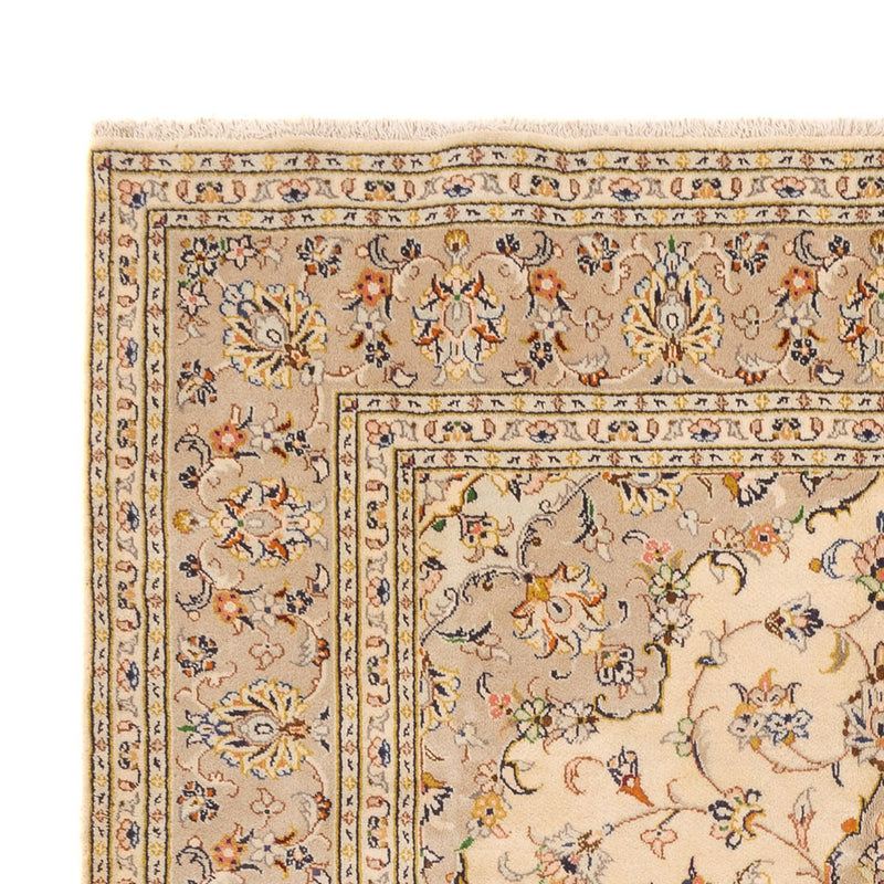 Persisk tæppe - Keshan - 295 x 194 cm - lys beige