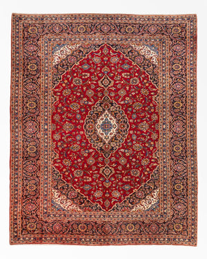 Persisk tæppe - Keshan - 335 x 260 cm - rød