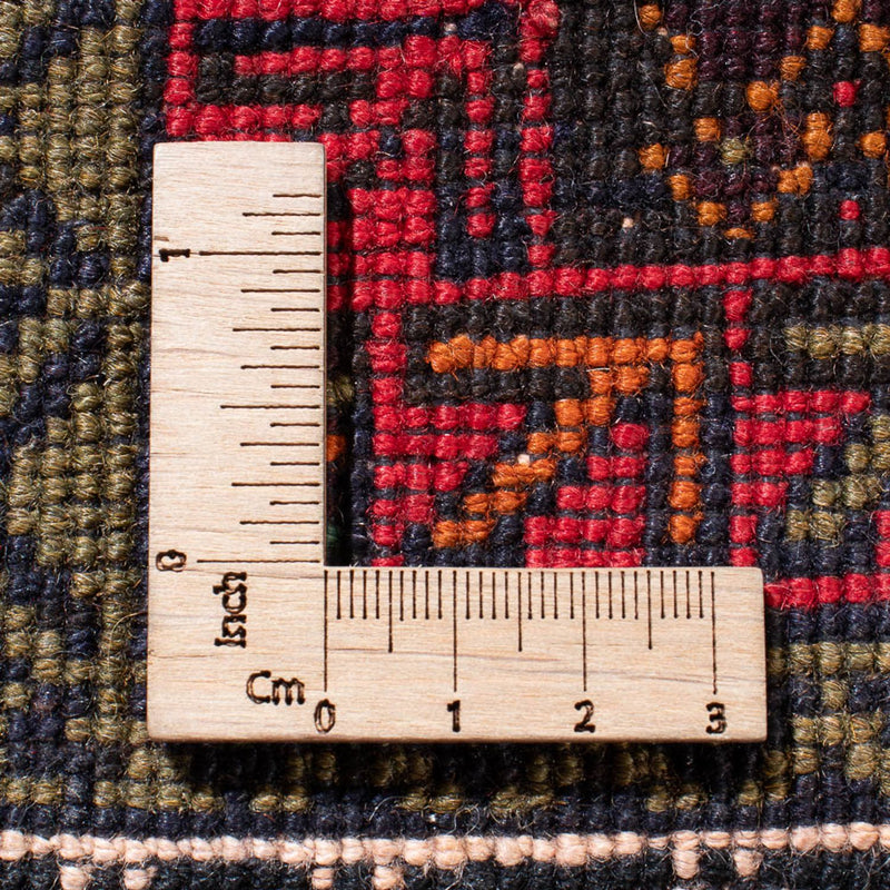 Baluch-tæppe firkantet  - 200 x 200 cm - mørkerød