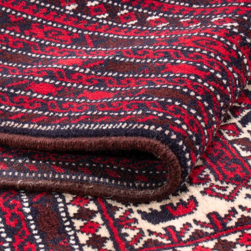 Baluch-tæppe firkantet  - 250 x 250 cm - mørkerød