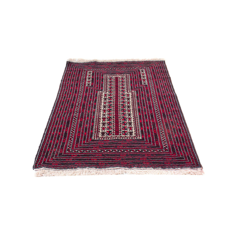 Baluch-tæppe firkantet  - 250 x 250 cm - mørkerød