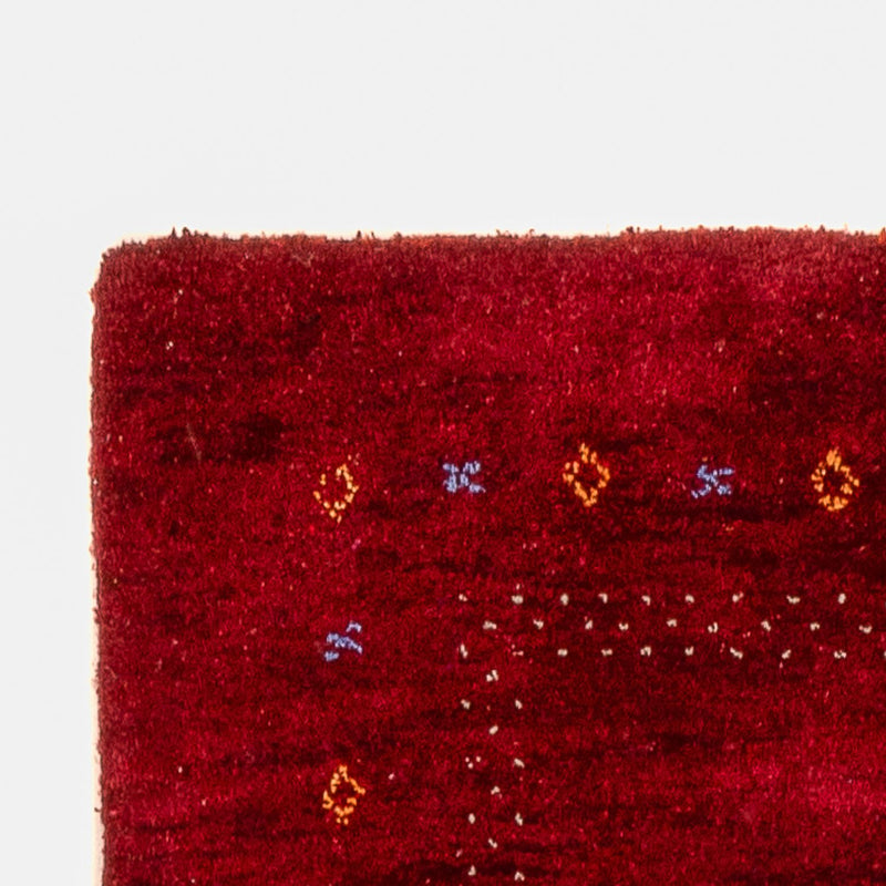 Løber Gabbeh-tæppe - Indus - 300 x 80 cm - rød