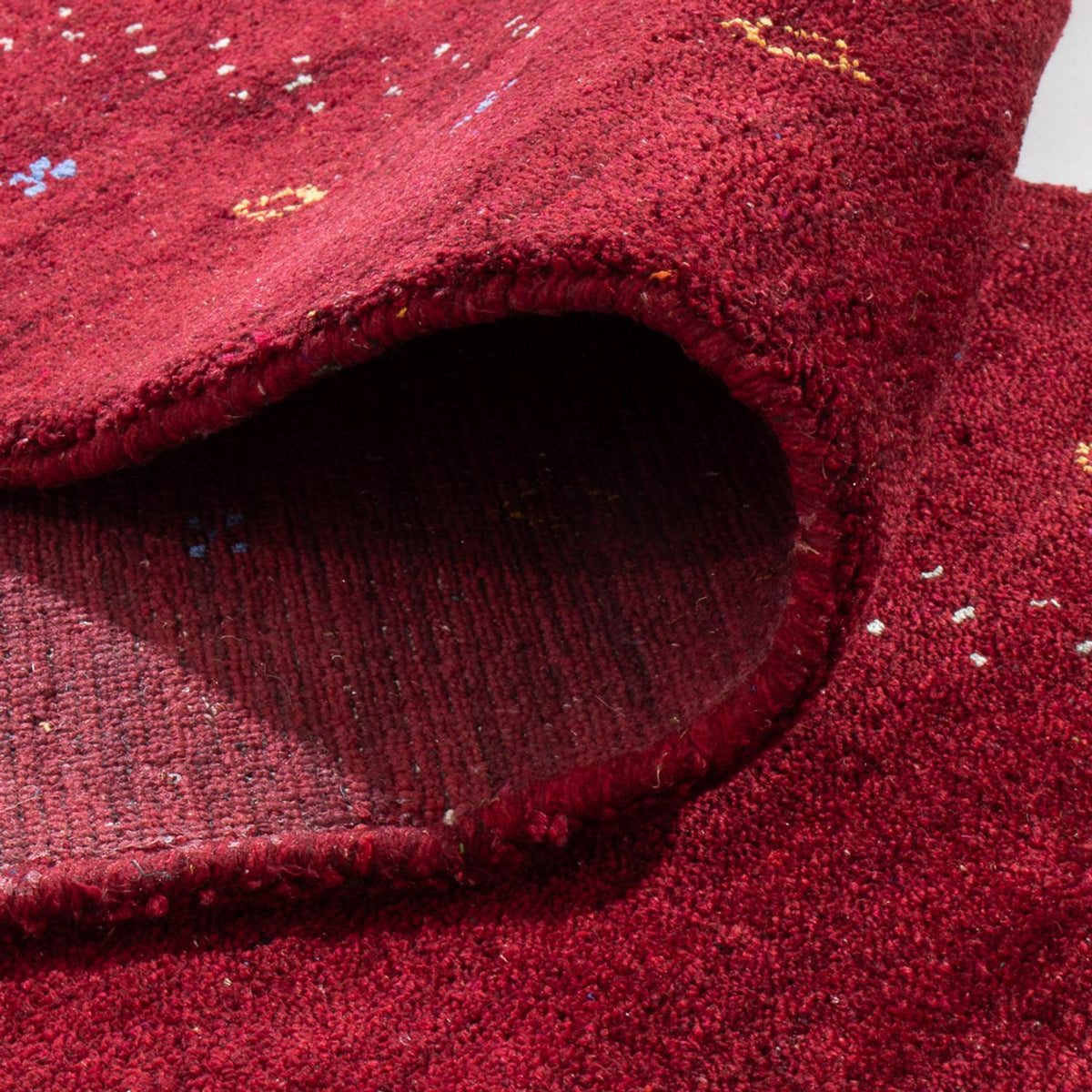 Løber Gabbeh-tæppe - Indus - 300 x 80 cm - rød