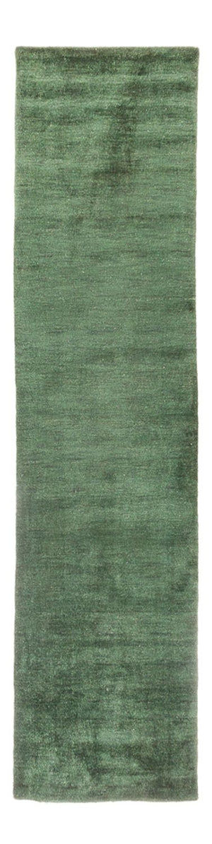 Løber Gabbeh-tæppe - Indus - 300 x 80 cm - grøn