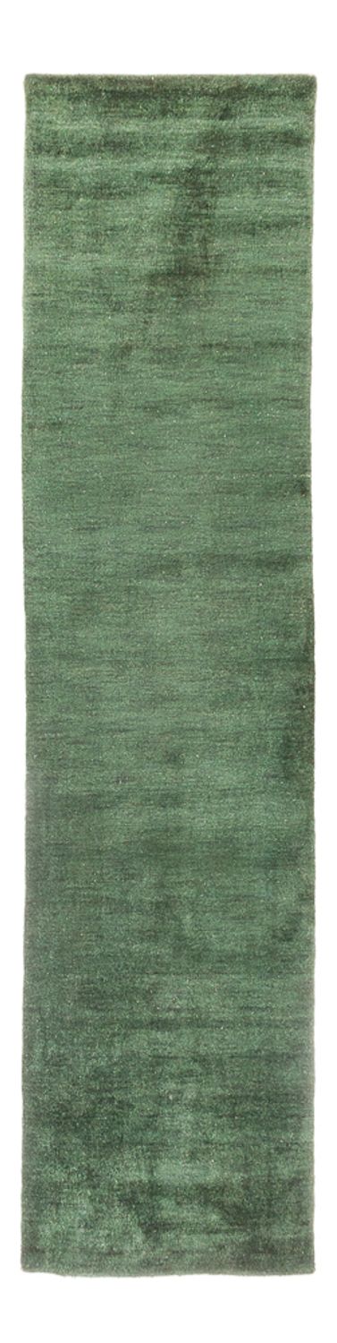 Løber Gabbeh-tæppe - Indus - 300 x 80 cm - grøn
